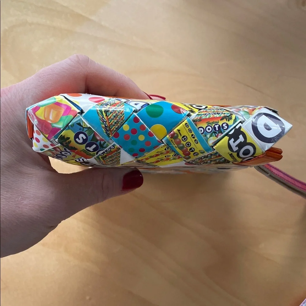 DOTS Upcycled Candy Wrapper Wristlet - Nahui Ollin
